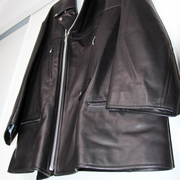 BNWT SS18 UNDERCOVER x CINDY SHERMAN BIKER LEATHER JACKET 2 - Picture 7 of 15